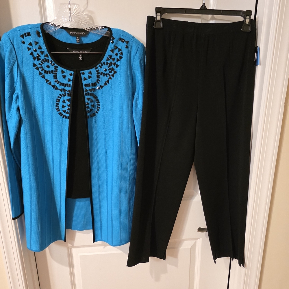 Ming Wang New 3 Piece Pants Set
